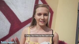 Outside Agent Stacy Cruz Flashes Her Pretty Boobs for Money
