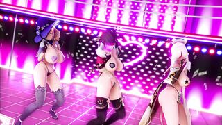 Mmd Genshin Impact cougar Bounce back with Bombshell Panty 3d Animated