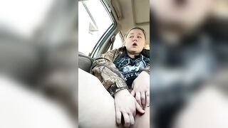 PAWG Having Fun with my Clitoris into the Vehicle (almost get Caught)