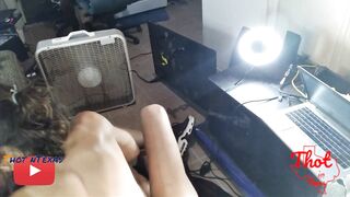 two Men two Girls - 3 Way Cock Blowing Cunt With Mouth