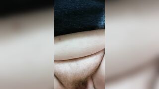 BBW SQUIRTS ON STRAP ON AND GETS TWAT SPREAD