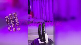 4K - PAWG Riding Double Toy for the first Time