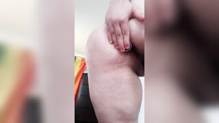 Skank using Anal Plug and Sex Toy