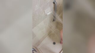 Off Camera Solo cougar Morning Shower Sex Tape Washing with Lots of Bubbles