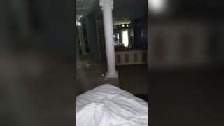 HUGE ASS BLACK TAKES THICK COCK WHILE USING BOOTY PLUG FOR FIRST