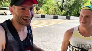 PICK UP YOUNG CHICK & MAKE GANG BANG GROUP SEX ON
