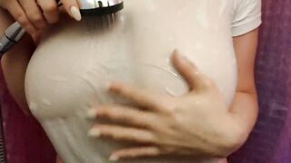 Shower Breasts Play and Soak T-shirt - Commission