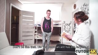 TUTOR4K. Instead of going at party fellow has an affair