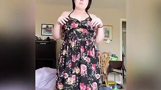 EmoCutie mom Gets Naked and Fucks herself