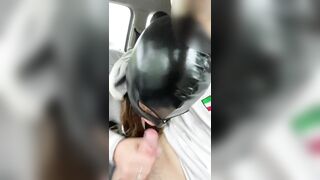 Amateur Gf Deepthroats Dick inside Outdoor Vehicle Park
