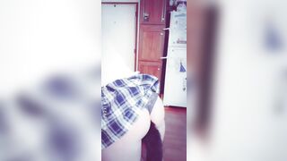 Submissive Ex-Wife Masturbates with Fan while Perv Daddy Watches outdoor (Makes my