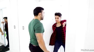 Hispanic Stepmom and pure women sharing a penis - Rose