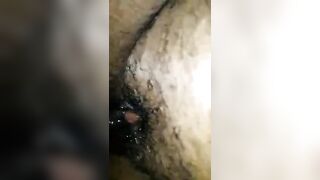 Big Boobed Black mom get some Soak Butt Vagina