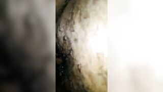 Big Boobed Black mom get some Soak Butt Vagina