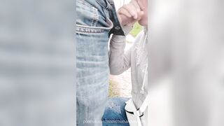 Got Caught! Unexpected Bj on the Street