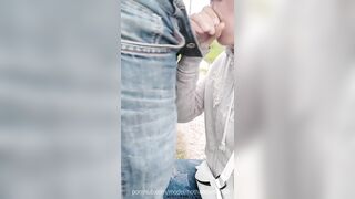 Got Caught! Unexpected Bj on the Street