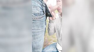 Got Caught! Unexpected Bj on the Street