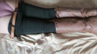 MY MOTHER'S SISTER INSIDE HER BEDROOM GETS EXCITED, UNDRESSES, MASTURBATES