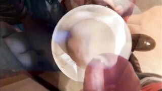 Cummed Compilation Cum Mouth, Pvc Gloves, Toejob & Hand Job