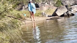 Naked River Swim and Fucking