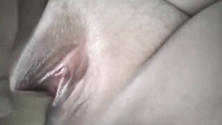 Juicy Vagina Squirts, Banged Rough with Long Sex Toy and Booty Plug inside