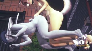 Zootropia Furry Animated 3D - pov Judy Hoops Banged! with
