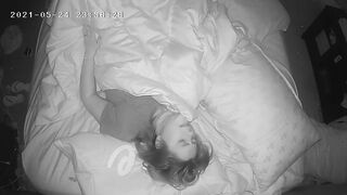 cougar Has Insane Concealed Orgasm Before Bed Spy Web Cam