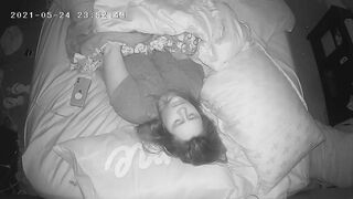 cougar Has Insane Concealed Orgasm Before Bed Spy Web Cam
