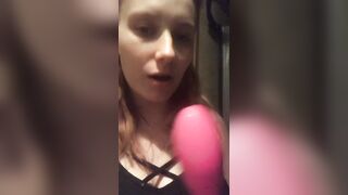 Blowing my Dildo to Clean it after using it