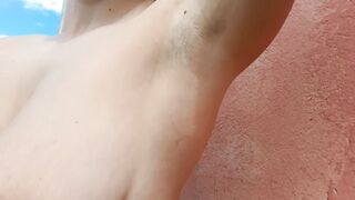 Armpit Bdsm, Bushy Armpits and Bushy Vagina, Long Natural Jugs Tease