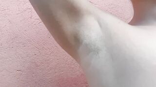 Armpit Bdsm, Bushy Armpits and Bushy Vagina, Long Natural Jugs Tease