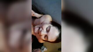 Short Bj followed by a Creamy Suprise