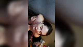 Short Bj followed by a Creamy Suprise