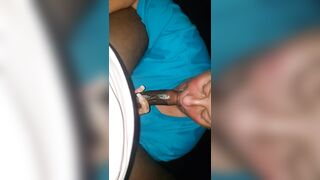 Blowing big black cock public of Hotel
