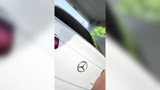 JusAgirl - EXHIBITIONIST NASTY Bimbo Thot Washing Vehicle Naked Pee