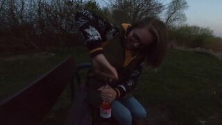 Romantic Walk with Gf Lead to Spontaneous Bj and Sex / DomAndPat