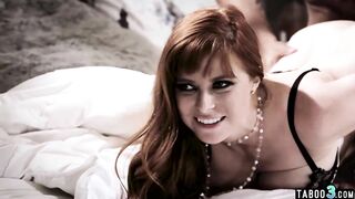 Chubby red head mom Penny Pax humiliates her husband on a