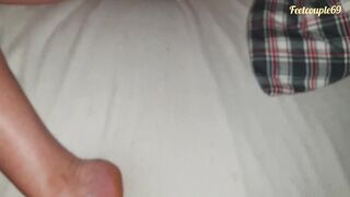 Pregnant Ex-Wife Gets Cum Load over Feet and Vagina, Feetcouple69 Snatch and