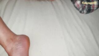 Pregnant Ex-Wife Gets Cum Load over Feet and Vagina, Feetcouple69 Snatch and