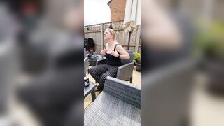 Cougar Flashes her Tit Step Son