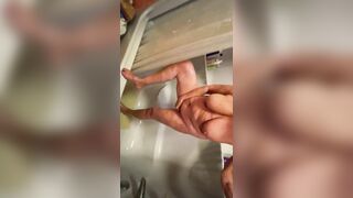 Step Aunt JOI inside Shower Jack off Spying on best Legs Foot