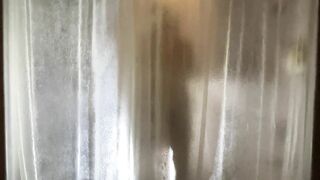 Step Aunt JOI inside Shower Jack off Spying on best Legs Foot