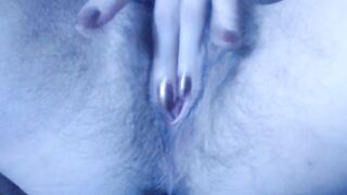 Pretty Unshaved Twat Squirting Close up and Performance Pink in