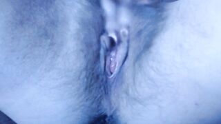 Pretty Unshaved Twat Squirting Close up and Performance Pink in