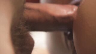 Close up boned doggy style and cum in