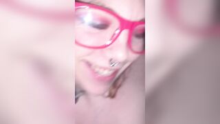 Cumming on my Wife’s Glasses