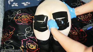 He Taped me up and Banged my Anal Hole Rough with his