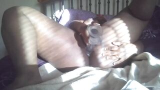 Thick BBW Plays Home alone
