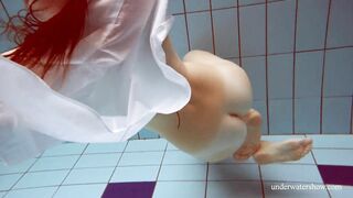 Huge Natural Hooters Beauty Lola Underwater Swimming