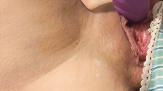 Fucking my Babe Creamy Pierced Vagina